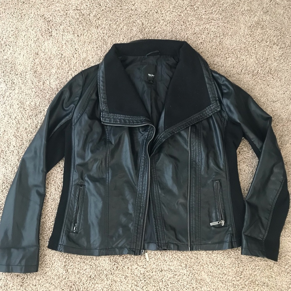 Faux leather jacket